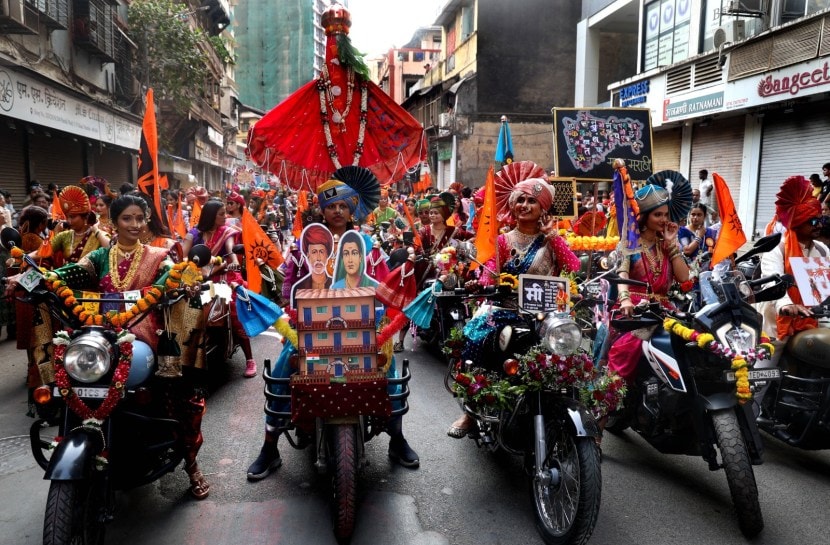 gudi padwa girgaon shobha yatra 2025 mumbai