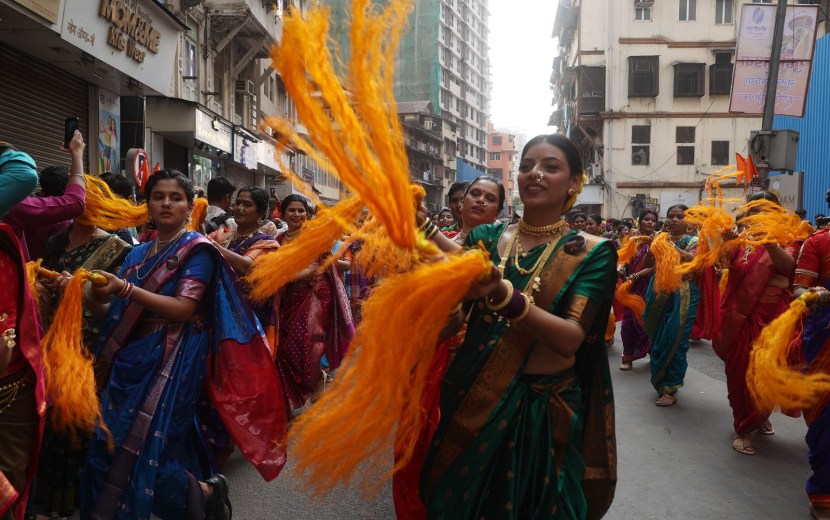 gudi padwa girgaon shobha yatra 2025 mumbai