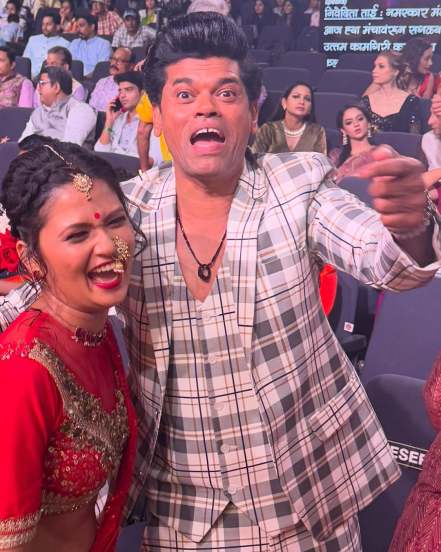 gautami patil photos with ashok saraf nivedita saraf