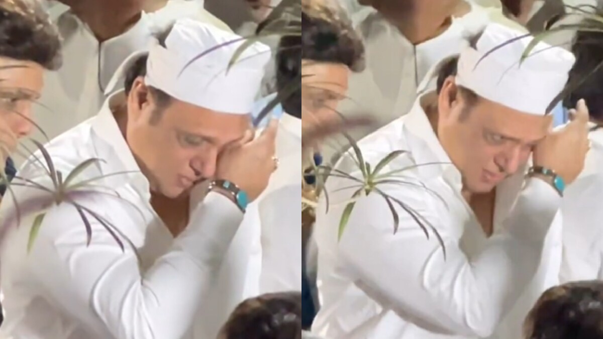 govinda cried at the funeral of his former secretary shashi prabhu