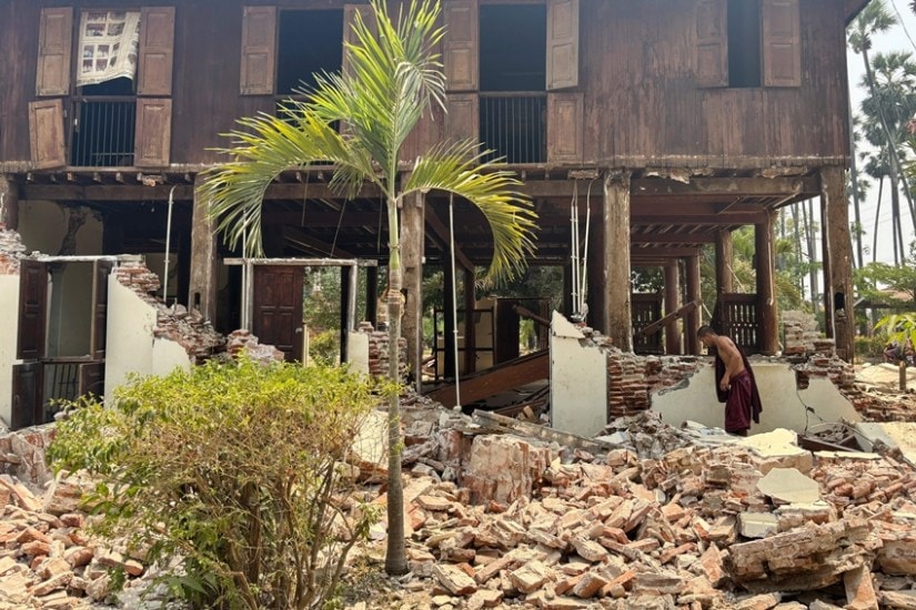 Naypyidaw earthquake damage