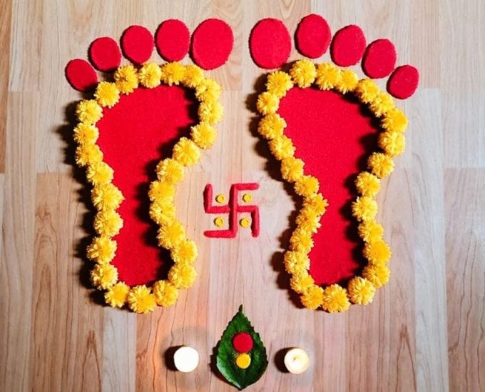 Latest Navratri Rangoli