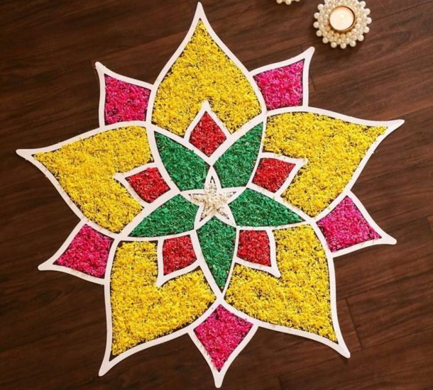 Navratri 2025 Rangoli, Navratri Rangoli Design