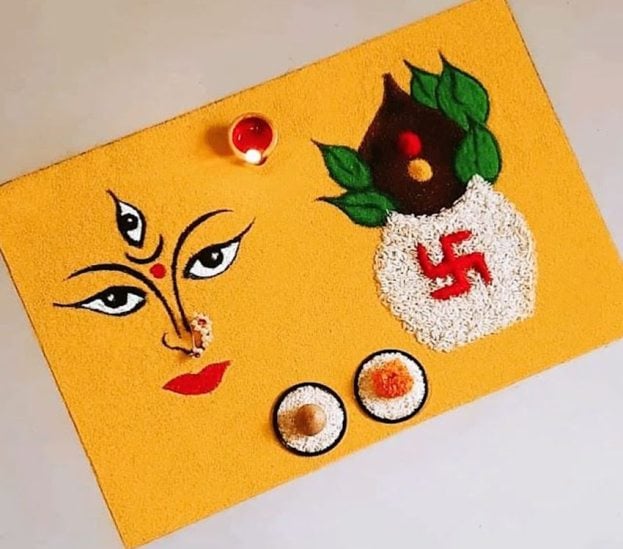 Navratri Rangoli Design