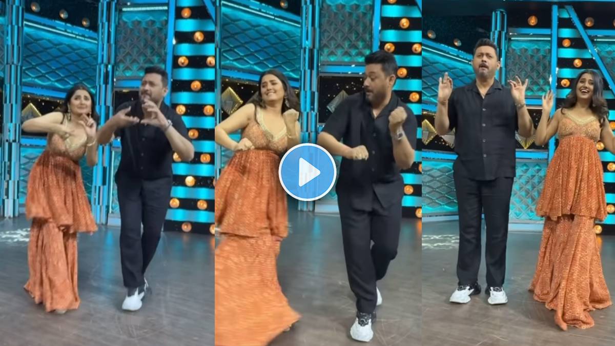 prajakta mali and swapnil joshi dances on chiu tai chiu tai daar ughad song
