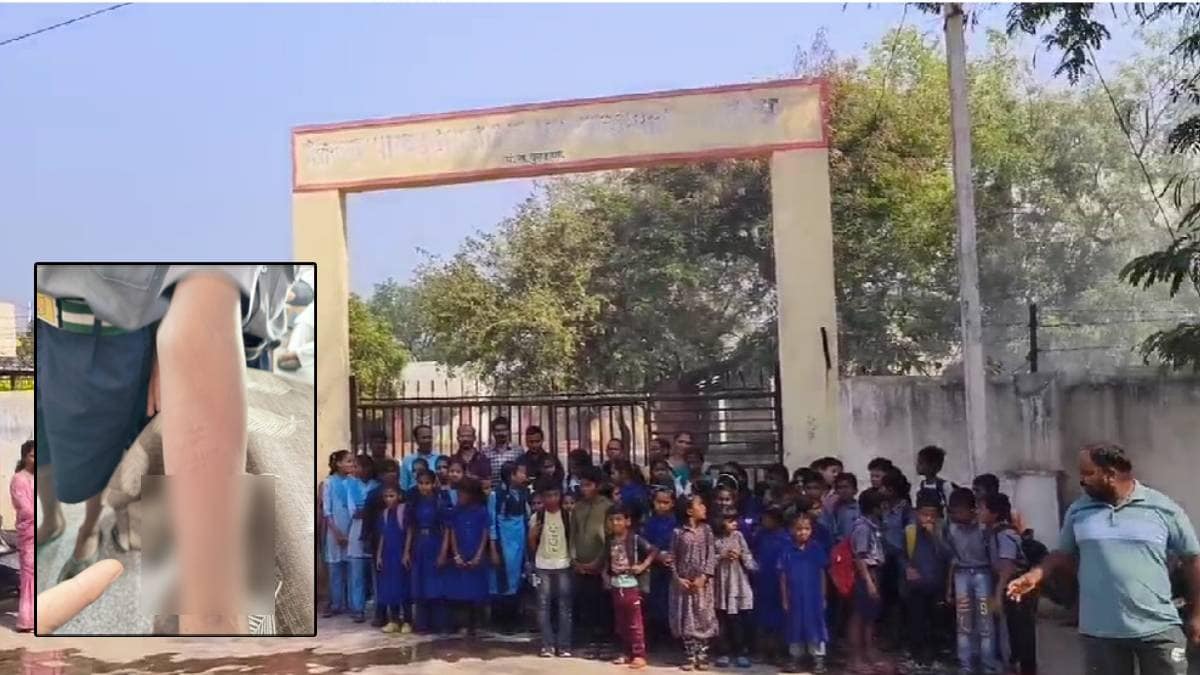 School committee and parents protest against blade attack on student's hand along with students