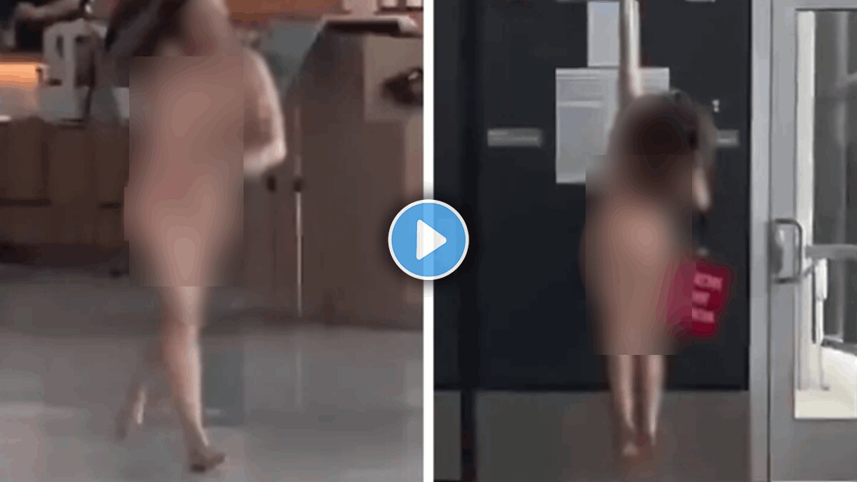 Shocking video of a woman strips naked attacks people at texas airport us viral video on social media
