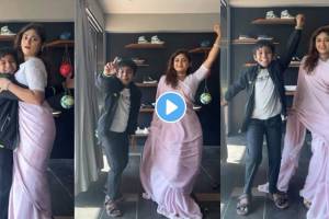Paaru Fame devdatta Ghone and Sanjana Kale dance on natin marli mithi video viral