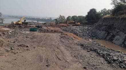 Work on the diversion project connecting the Vaitarna Mukane dams which has been stalled for four years has begun
