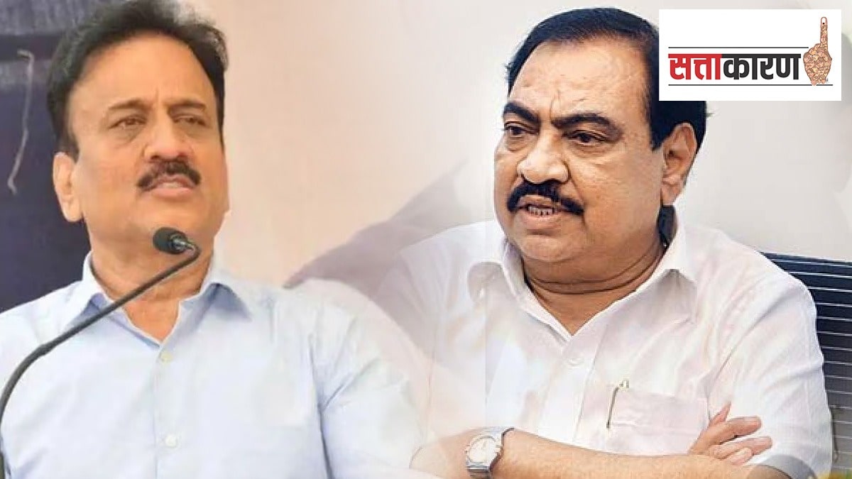 politics The war of words Eknath Khadse girish Mahajan more worse BJP