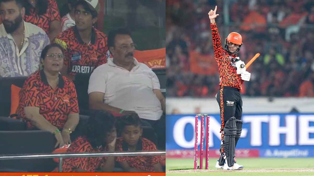Abhishek Sharma Century First IPL Hundred in SRH vs PBKS In front of His Parents SRH vs PBKS bdg 99