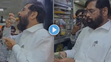 Deputy CM Eknath Shinde Savoring Pani Puri