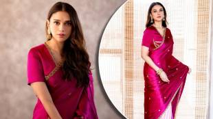 Aditi rao hydari in pink saree