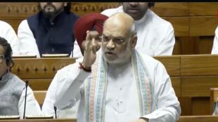 Amit Shah addressing the Lok Sabha, discussing the forced takeover of Kankaleshwar temple land by the Waqf Board.