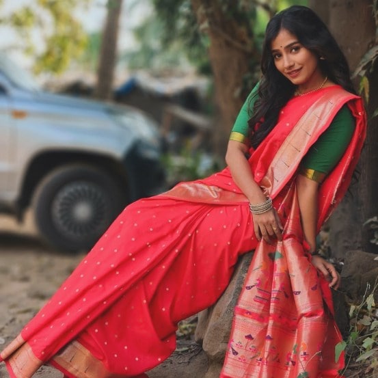 Asmita Deshmukh Haathi Khun Saree
