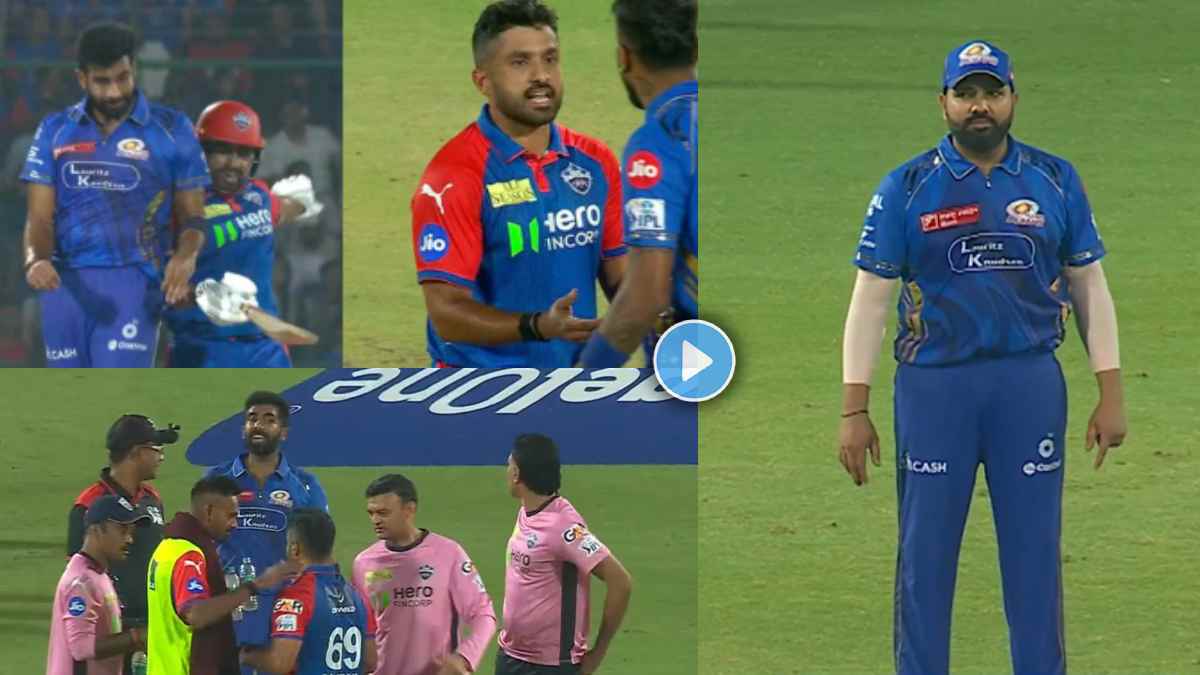 DC vs MI: बुमराह अन् करूण नायरमध्ये झाला वाद, करूणने दिला धक्का अन्…; रोहित शर्माची प्रतिक्रिया होतेय व्हायरल; पाहा VIDEO