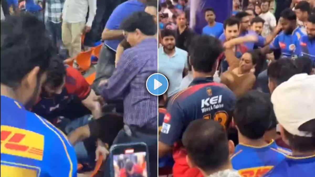 IPL 2025: DC vs MI सामन्यात तुफान हाणामारी, महिला चाहतीने एकाची केली बेदम धुलाई; VIDEO होतोय व्हायरल