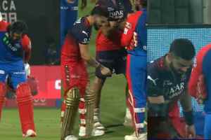 Virat Kohli Teasing KL Rahul with This is My Ground Celebration After RCB win Over DC Video Viral