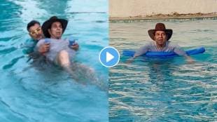Veteran actor Dharmendra pool workout video Viral on Social Media