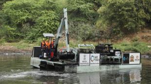 System to clean silt in drain Drain Master machine worth Rs. 2.5 crore