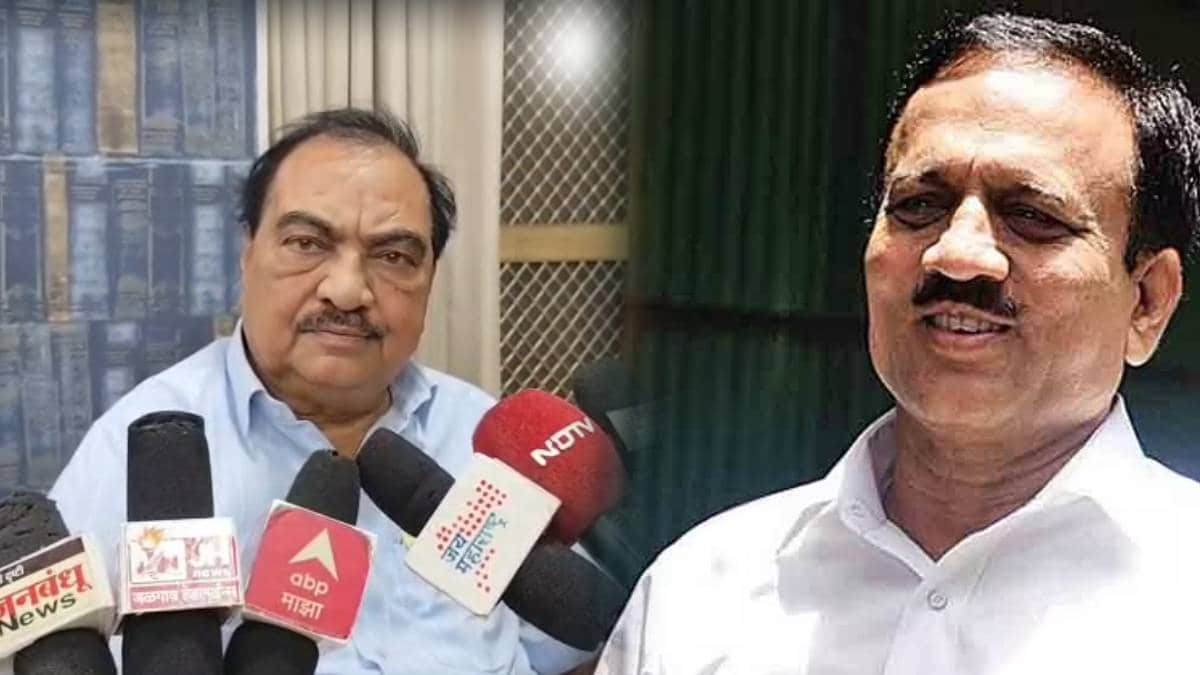 Eknath khadse on Girish Mahajan