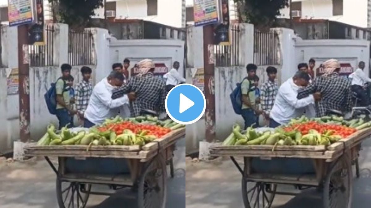 Fight Between Vegetable Vendor And Car Driver