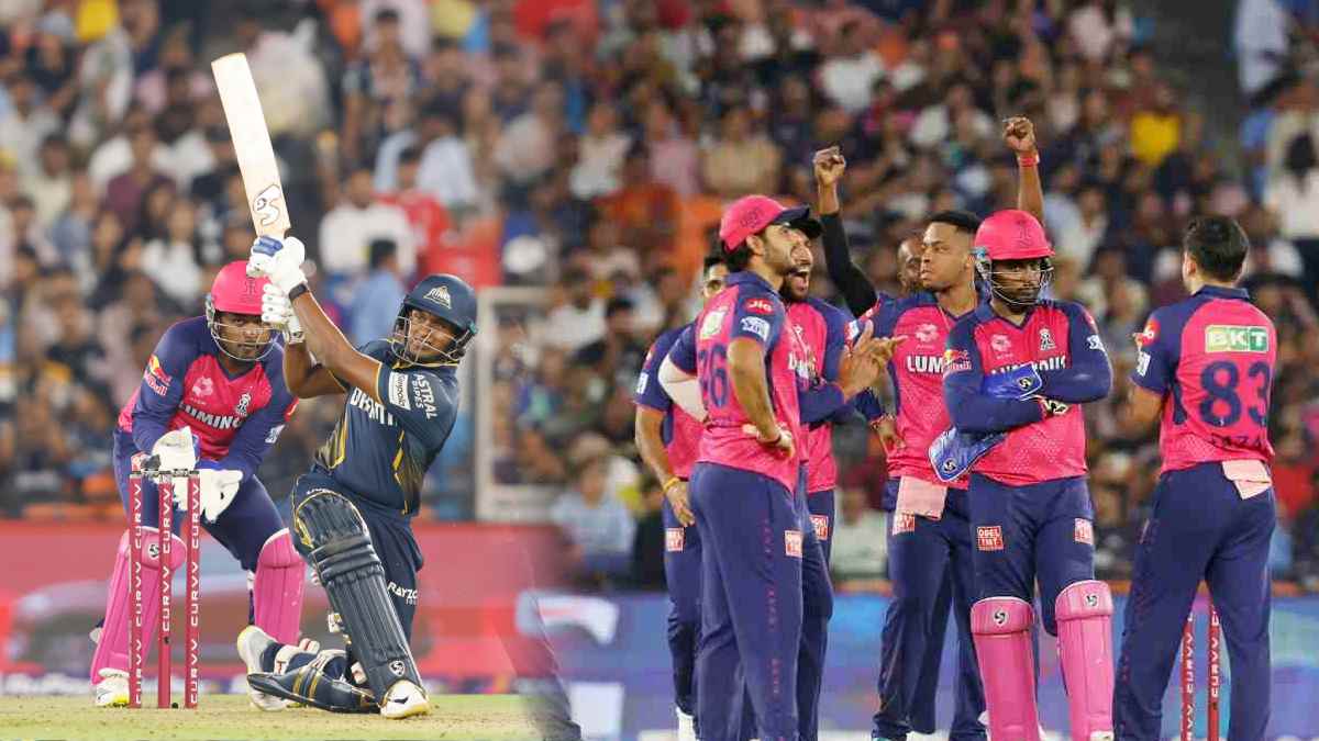 GT Vs RR Live Match Score Updates in Marathi