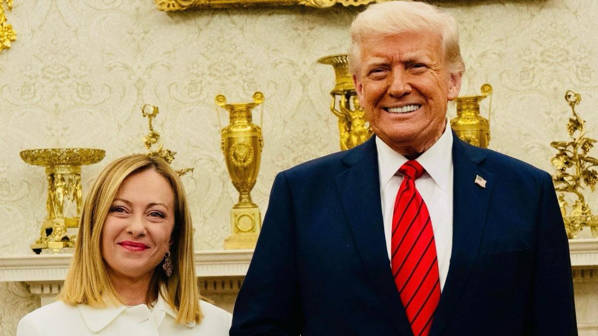 Giorgia Meloni and Donald Trump