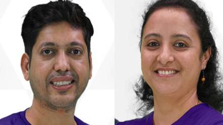 Harshavardhana Kikkeri (Left) was the CEO of HoloWorld, a robotics company