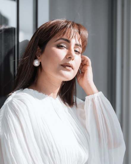 Hina Khan White Dress Summer 2025 Look