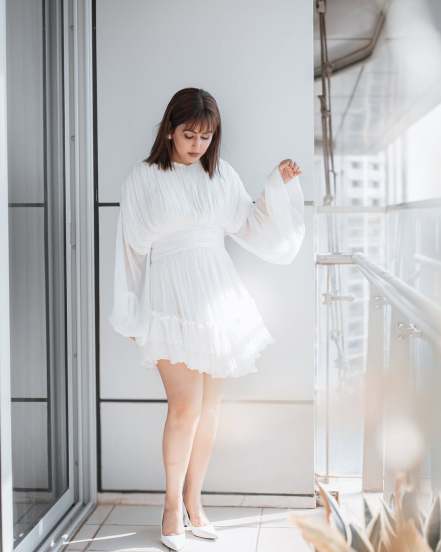 Hina Khan White Dress Summer 2025 Look