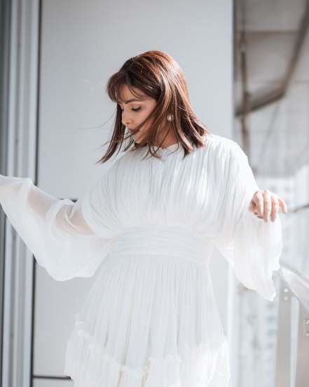 Hina Khan White Dress Summer 2025 Look