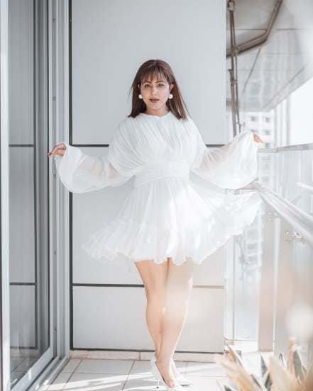 Hina Khan White Dress Summer 2025 Look