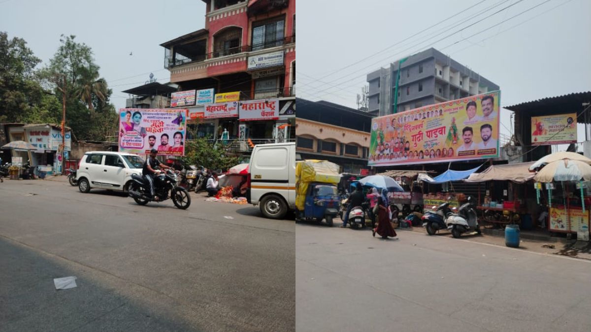 Municipal corporation self-congratulation on banner control Illegal banners were still there all over thane