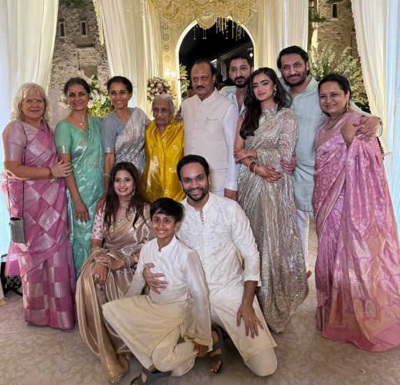Jay Ajit Pawar Rutuja Patil Engagement Photos