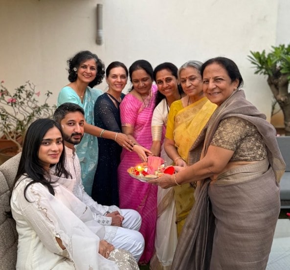 Jay Ajit Pawar Rutuja Patil Engagement Photos