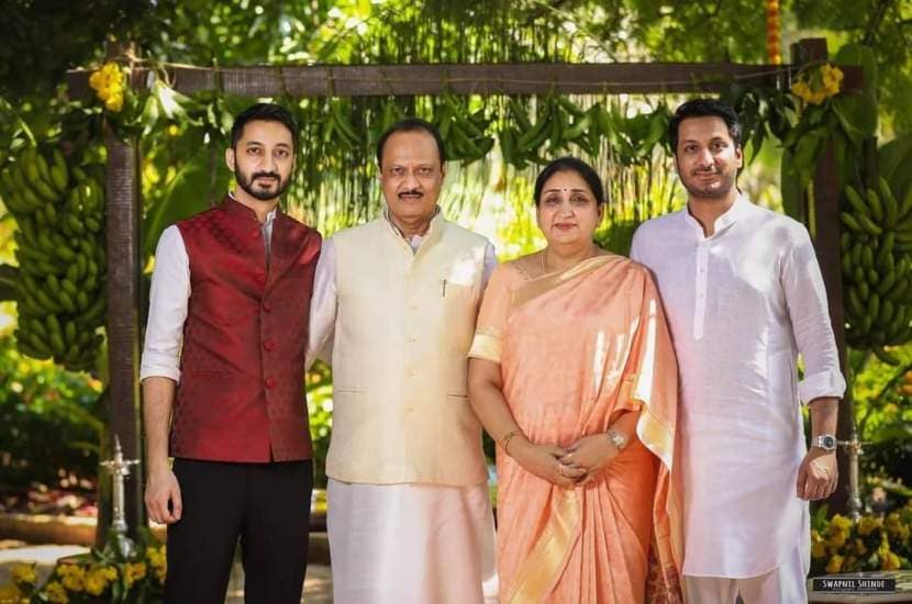 Jay Ajit Pawar Rutuja Patil Engagement Photos