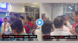 Air India : एअर इंडियाच्या विमानाला ७ तासांहून अधिक उशिर, संतापलेल्या प्रवाशाने लगावली कर्मचार्‍याच्या कानशि‍लात; घटनेचा Video आला समोर