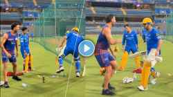 MI vs CSK: धोनी अचानक बॅट घेऊन मारण्यासाठी दीपक चहरच्या मागे धावला, सामन्यापूर्वी नेमकं काय घडलं? VIDEO व्हायरल