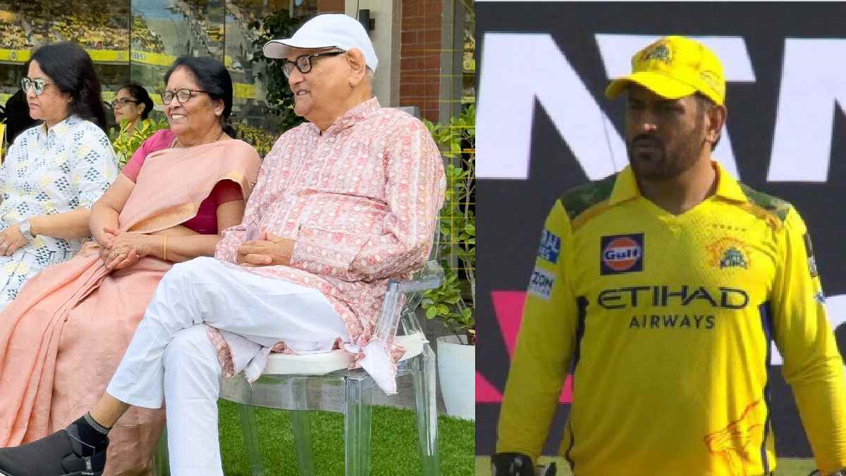 MS Dhoni Parents First Time Presents to Watch IPL Match in CSK vs DC IPL 202 Sparks Retirement Rumour