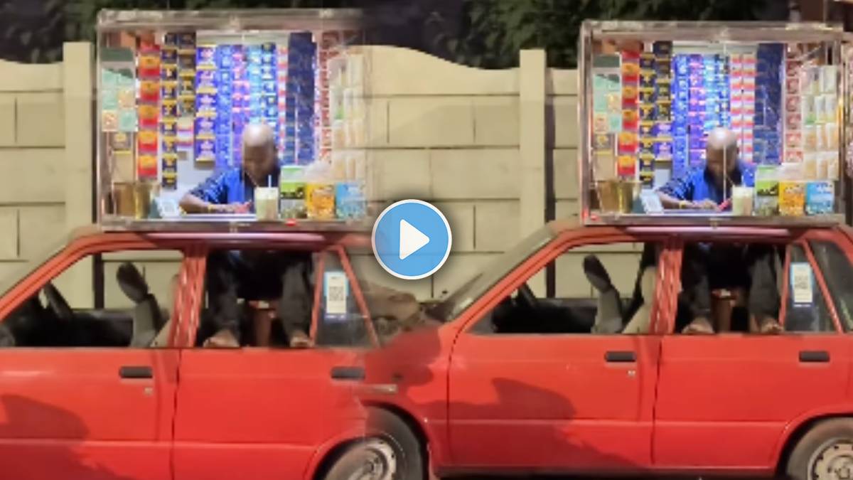 Man convert car into unique shop