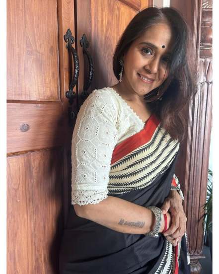 Manjiri Oak Green Ilkal Saree Look