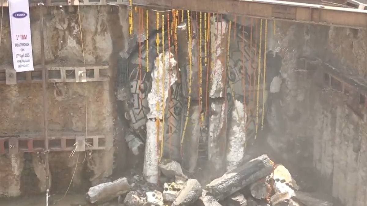 MMRDA mumbai metro project Gundavali to Mumbai Airport Metro 7A the second tunnel work