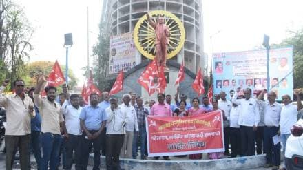 Nashik city district Political parties social organizations protest against the Pahalgam attack
