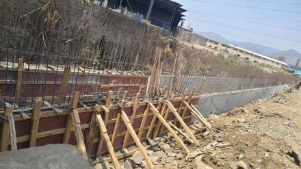 Natural drain blocked by Soil filling and construction in kaman devdal vasai