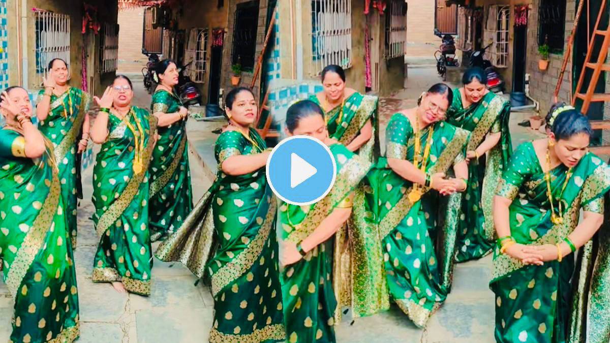 Woman dance on marathi song Mi Chattis Nakhrewali Marathi language song video viral