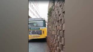 video of reckless driving by vasai virar municipal bus drivers has surfaced on social media