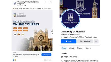 mumbai university fake facebook account