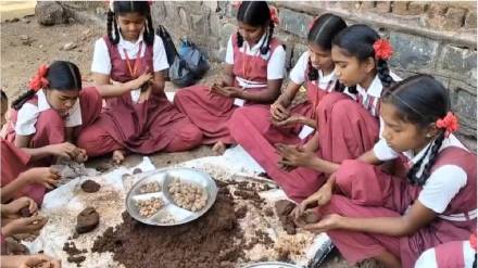 lilakpada school students made 26000 seedballs in three days to promote environmental protection