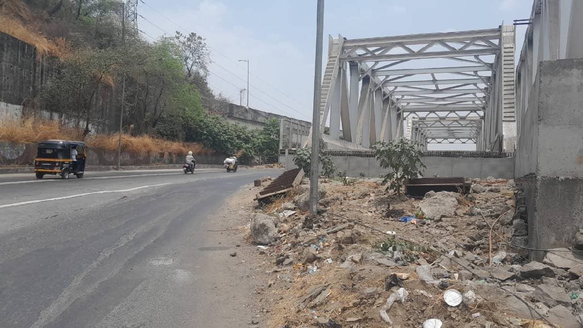 new railway bridge near mumbra is nearing completion and will open soon